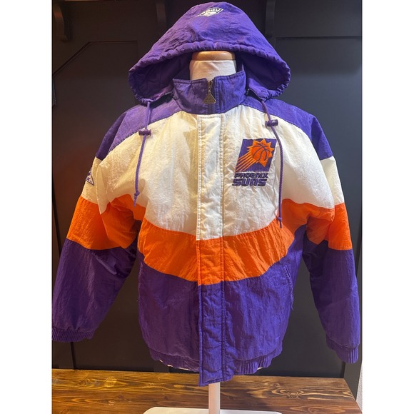 Phoenix Suns Vintage NBA Apex One Jacket Purple Orange White Windbreaker M